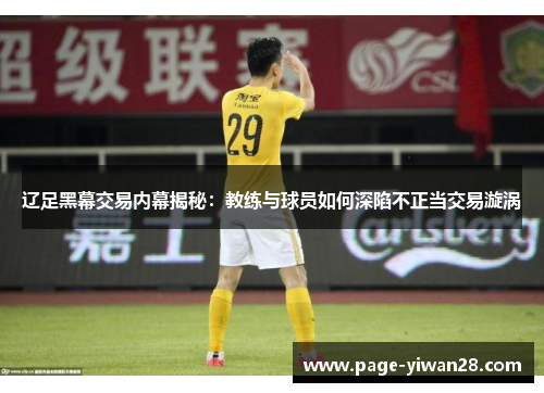 辽足黑幕交易内幕揭秘:教练与球员如何深陷不正当交易漩涡 辽足黑幕交易内幕揭秘:教练与球员如何深陷不正当交易漩涡